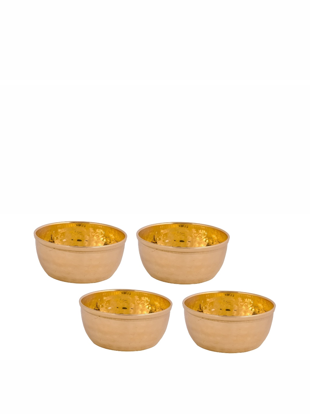 

Shivshakti Arts Copper Toned Brass Glossy Bowl 200 ML