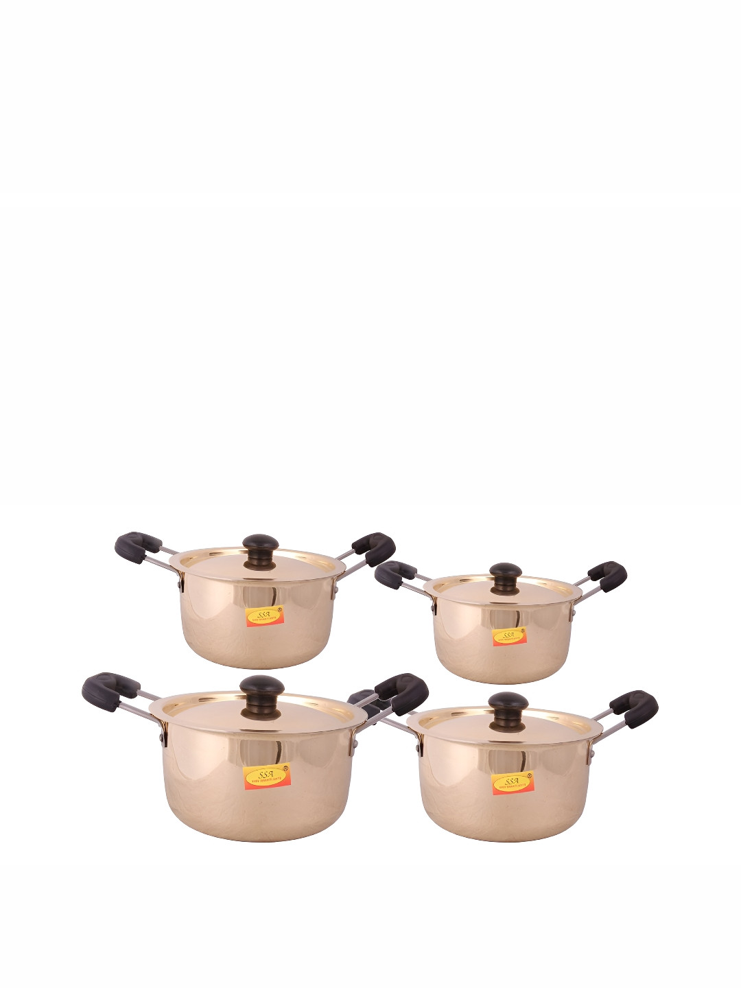 

Shivshakti Arts Brown 4 Pieces Bronze Tope