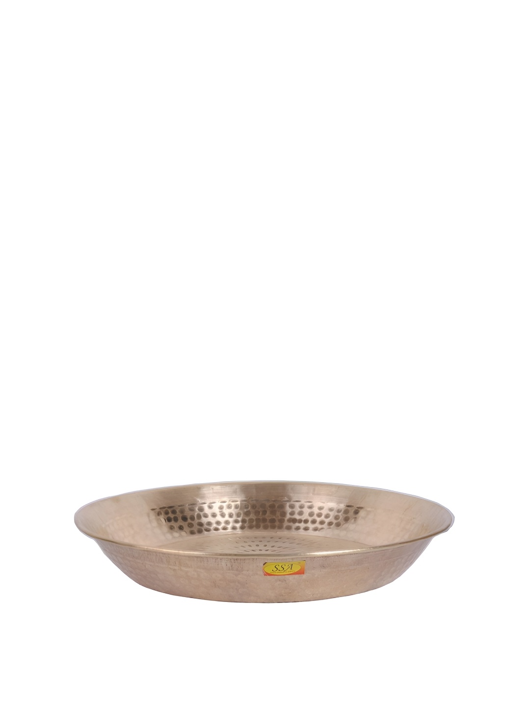 

Shivshakti Arts Copper Toned Brass Hammered Plate
