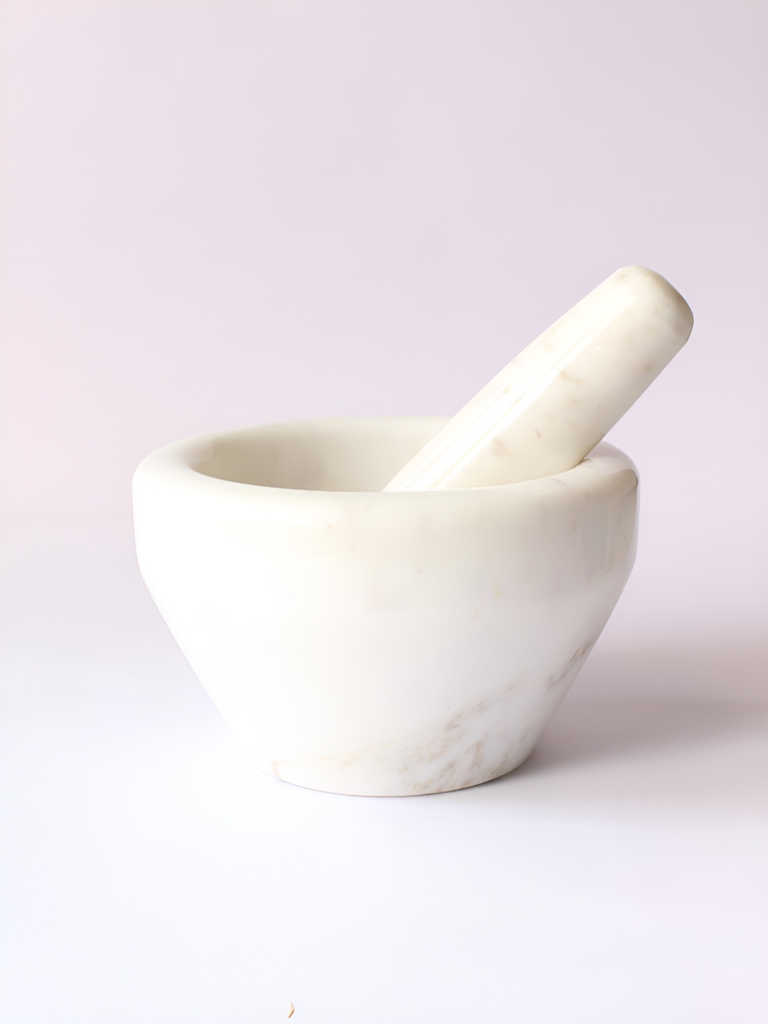 

BYORA HOMES White Marble Mortar and Pestle