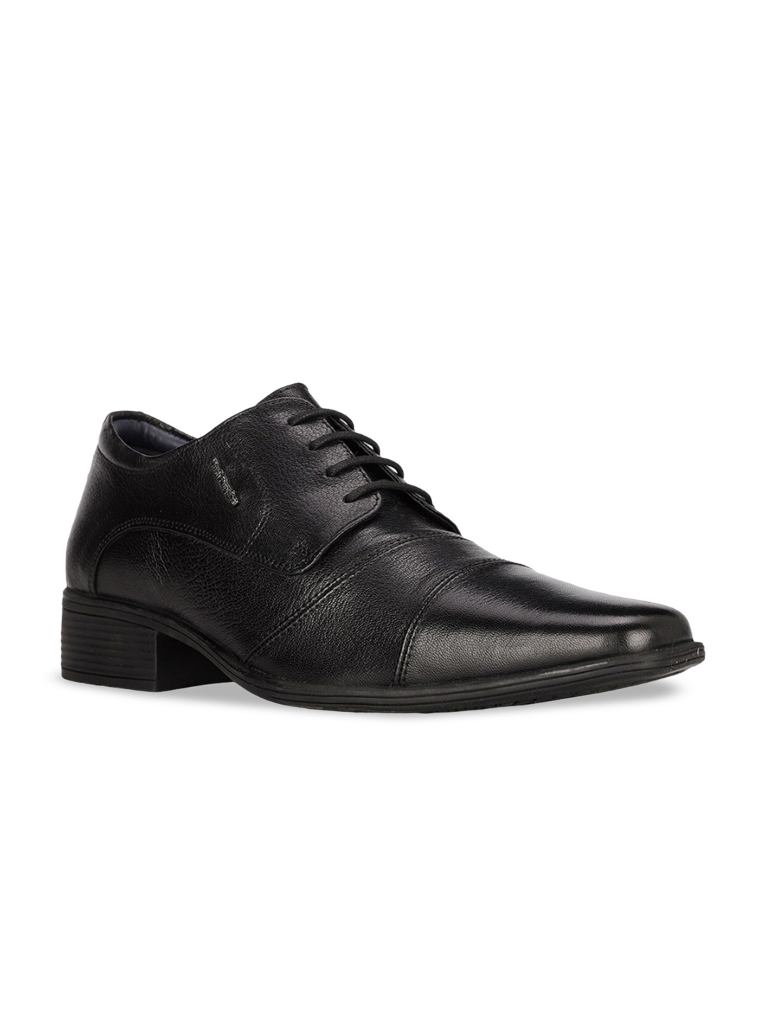 

Hush Puppies Men Textured Square-Toe Formal Oxfords, Black