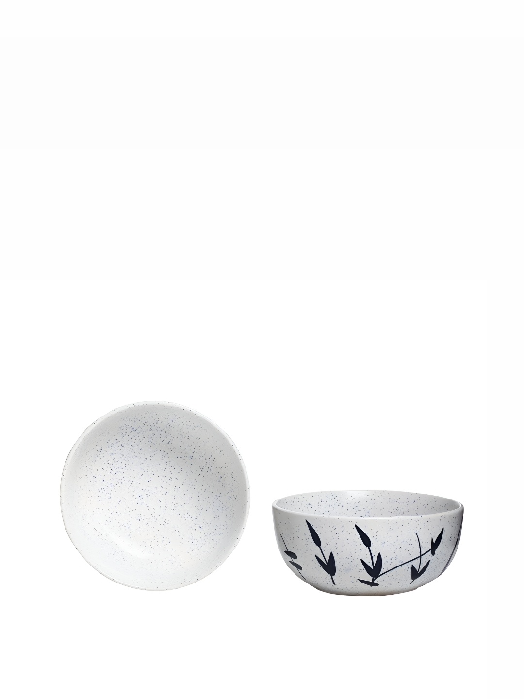 

caffeine Black & White 2 Pieces Ceramic Soup Bowl with Spoon