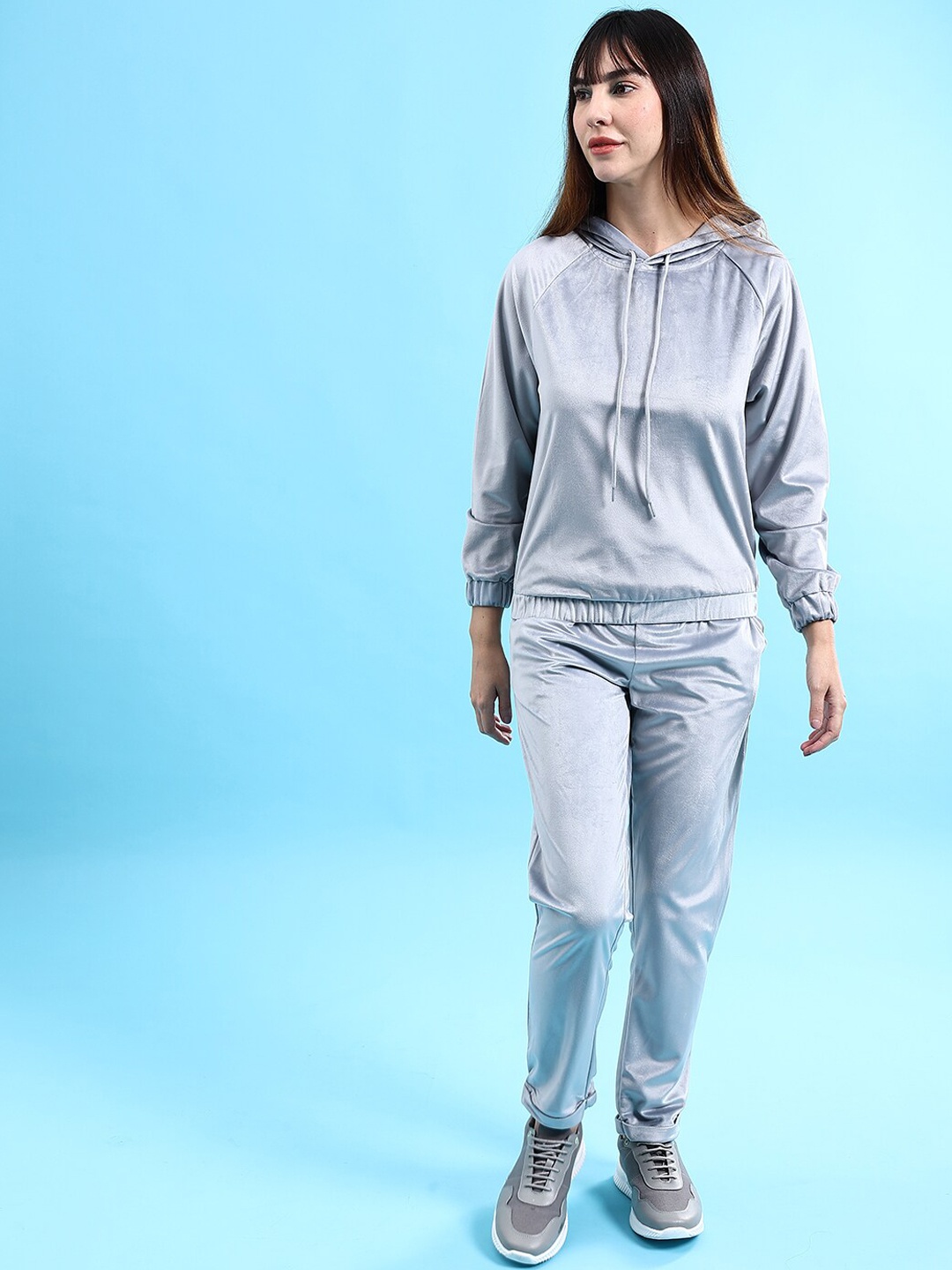 

Freehand by The Indian Garage Co Hooded Sweatshirt With Trousers, Grey