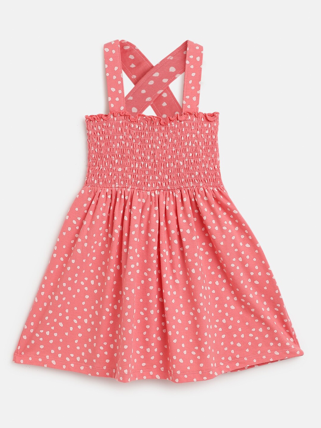 

Chicco Girls Abstract Printed Fit & Flare Dress, Pink