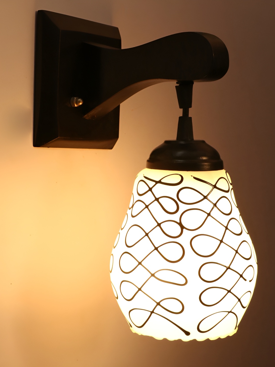 

Afast White Glass Bell Shaped Wall Lamp