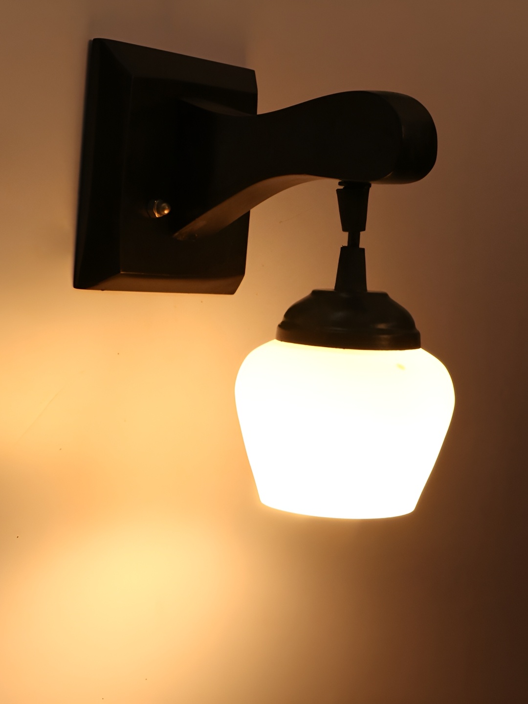 

Afast White & Black Bell Shaped Glass Wall Lamp