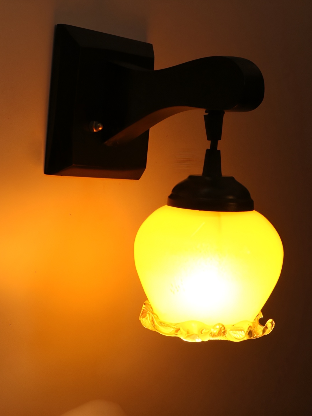 

Afast Yellow Glass Wall Lamp