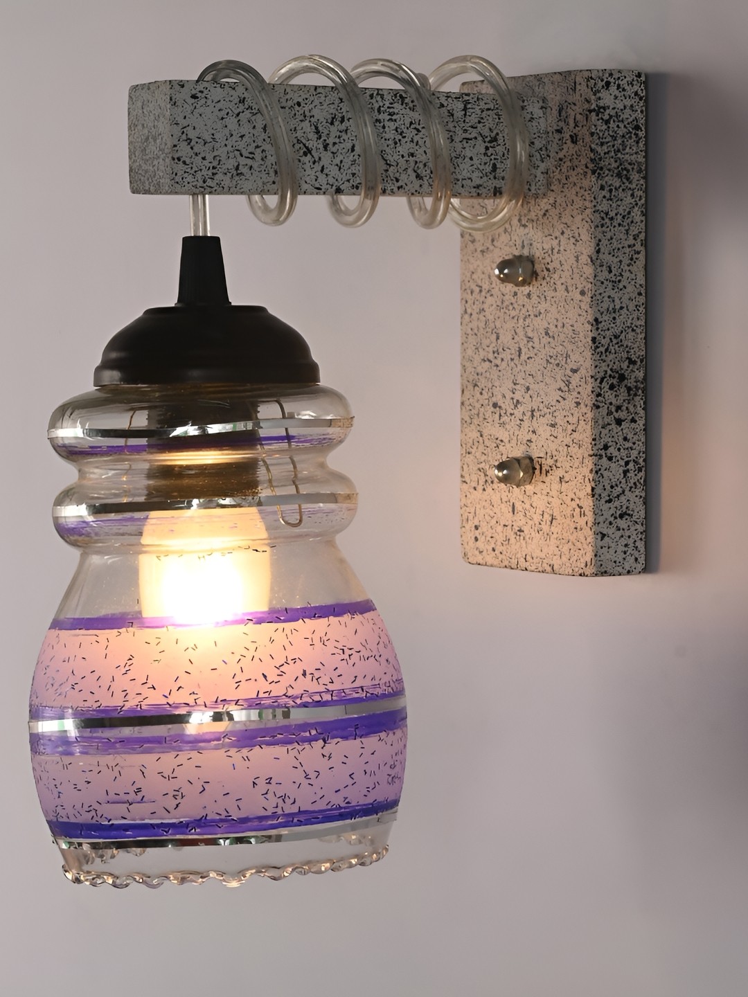 

Afast Blue Glass Wall Lamp