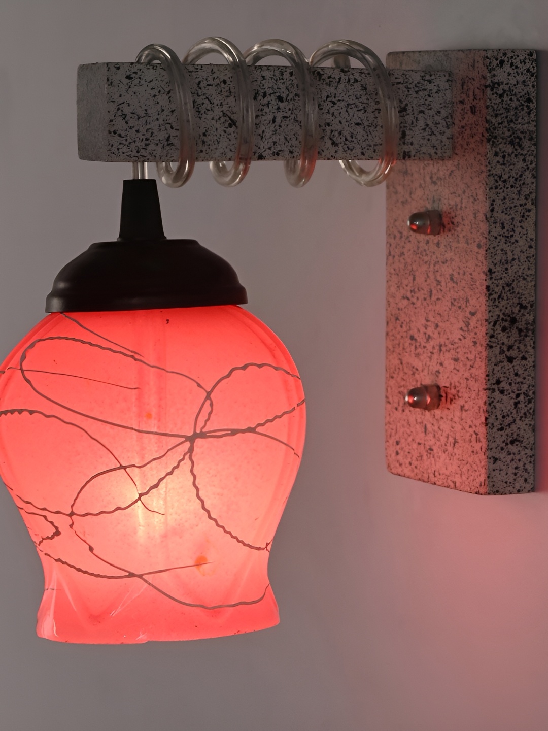 

Afast Pink Glass Wall Lamp