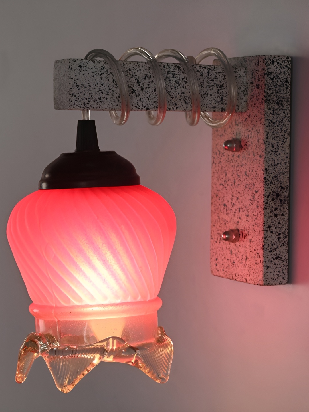 

Afast Pink Glass Wall Lamp