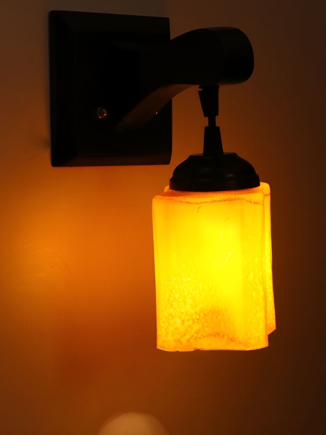 

Afast Yellow Glass Wall Lamp