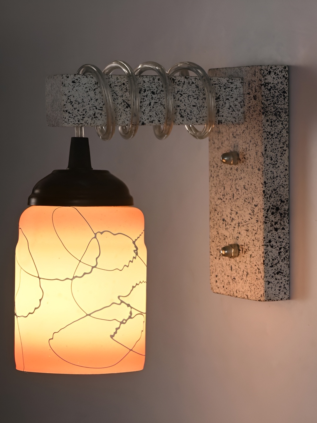 

Afast Orange Glass Wall Lamp