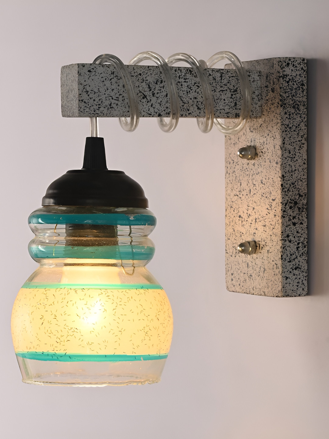 

Afast Blue Glass Wall Lamp