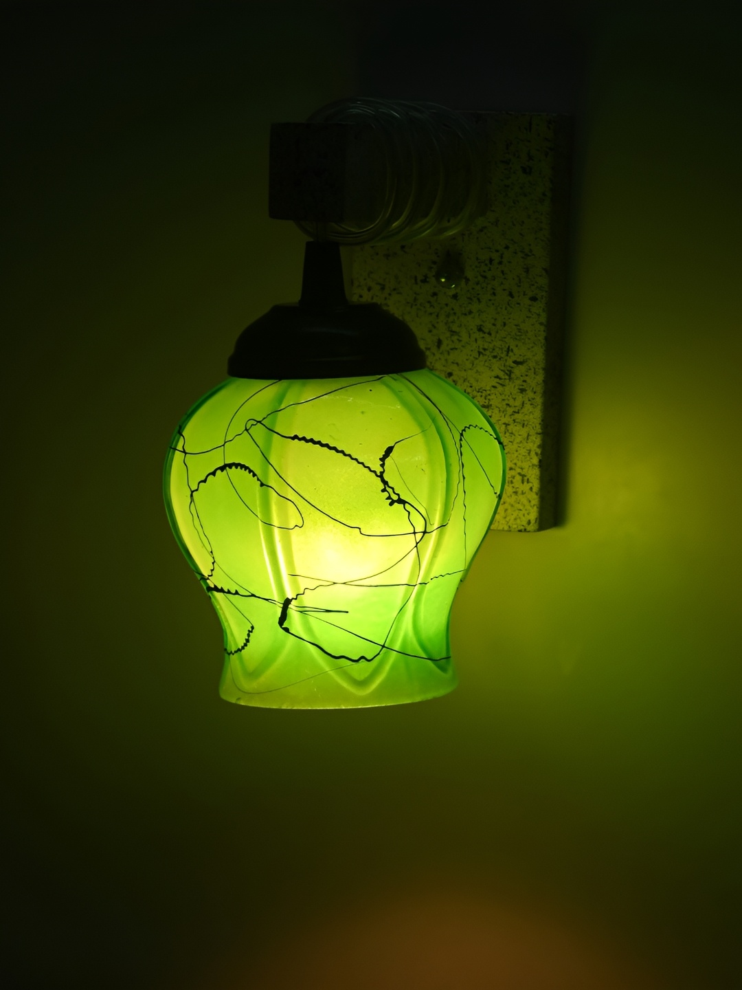 

Afast Green Glass Wall Lamp