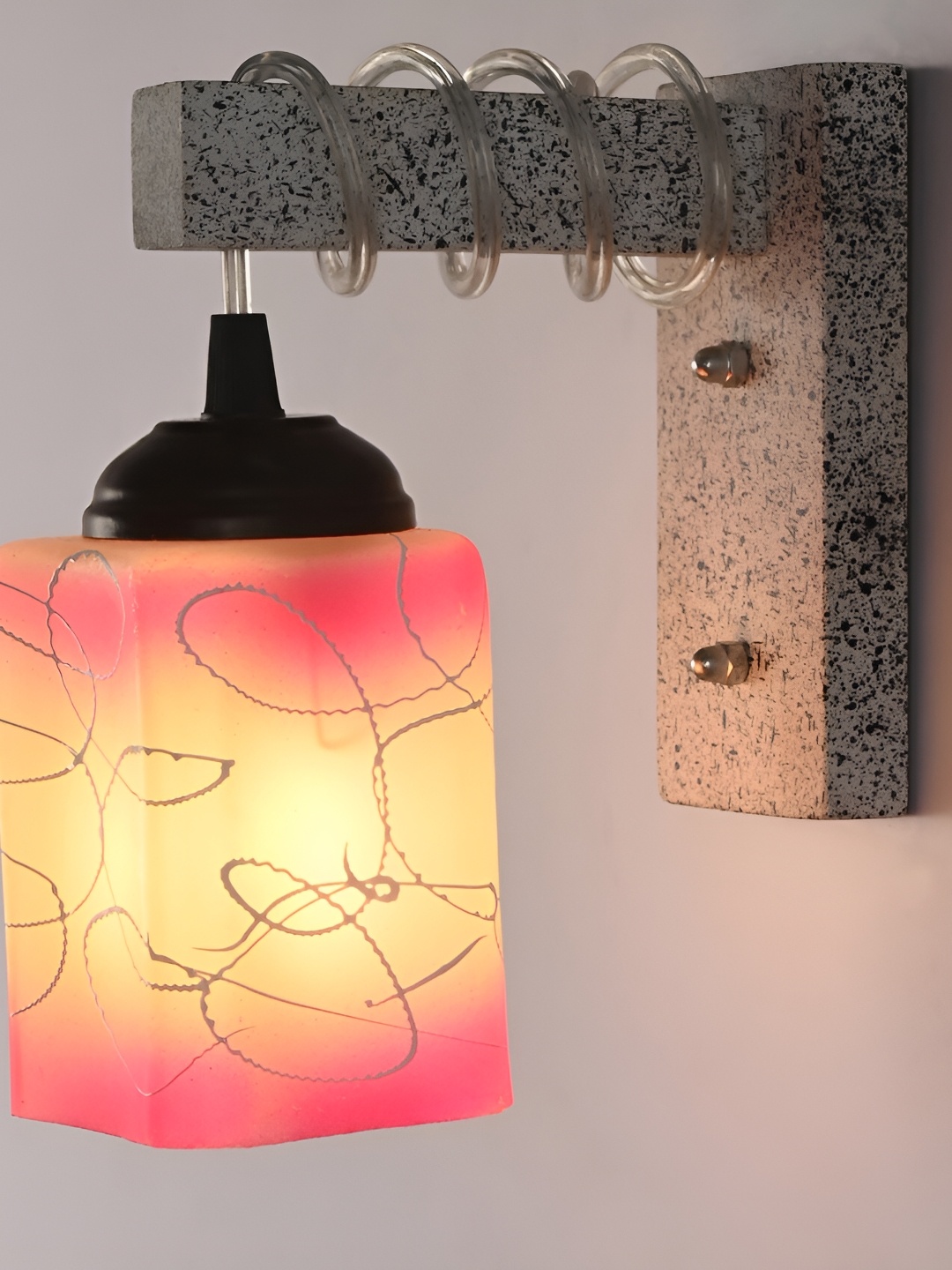

Afast Pink Glass Wall Lamp