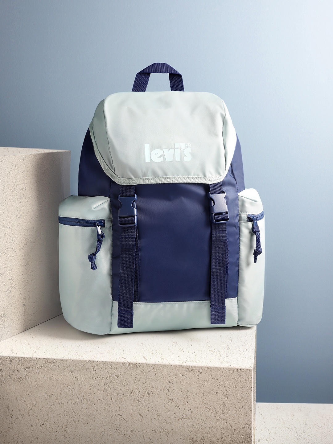 

Levis Men Colourblocked Backpack - 22 Ltr, Blue