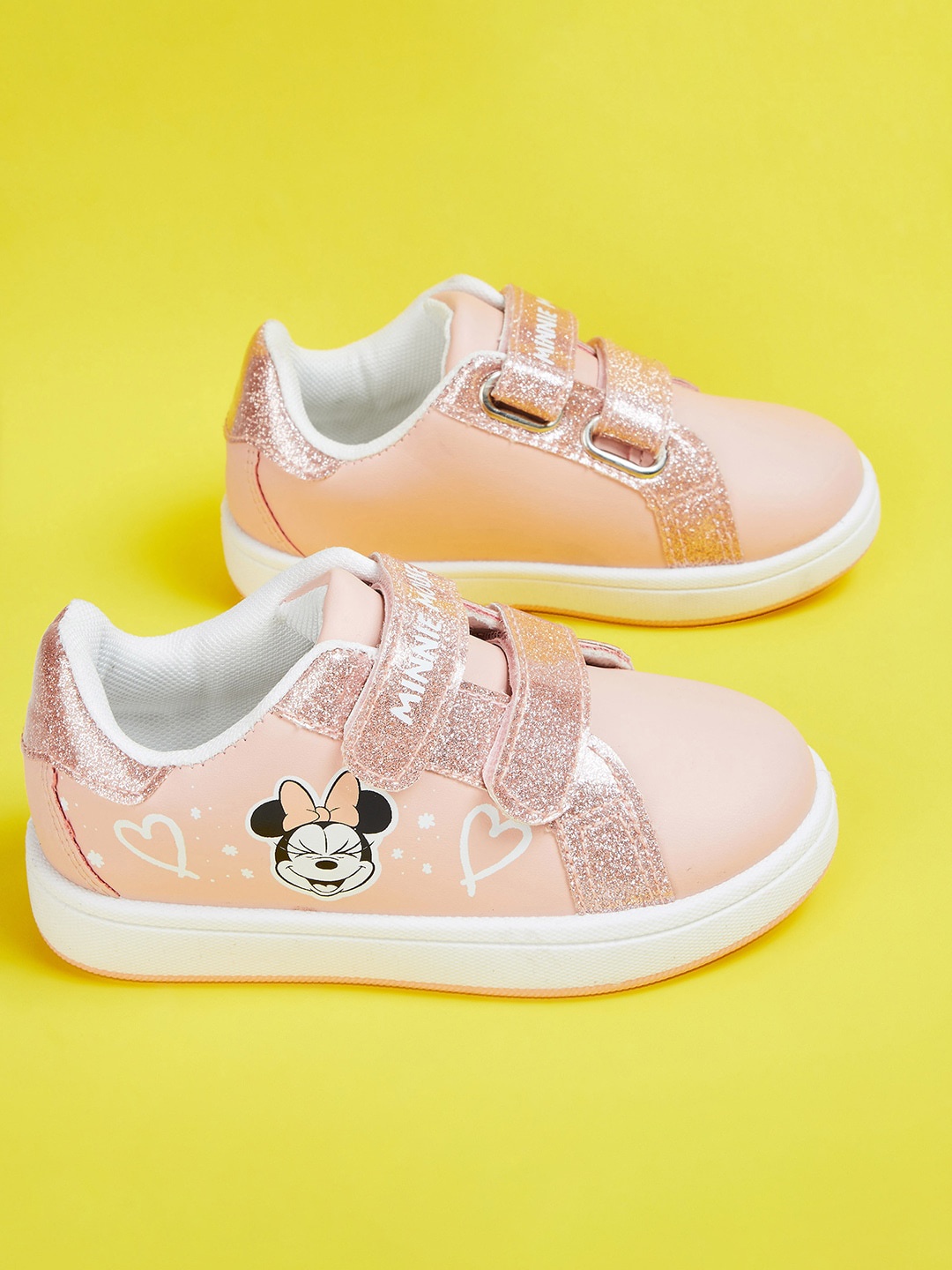 

Fame Forever by Lifestyle Girls Minnie Mouse Printed Embellished Sneakers, Pink