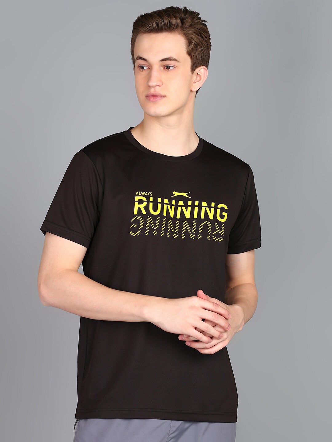 

Slazenger Typography Printed Short Sleeved T-Shirt, Black