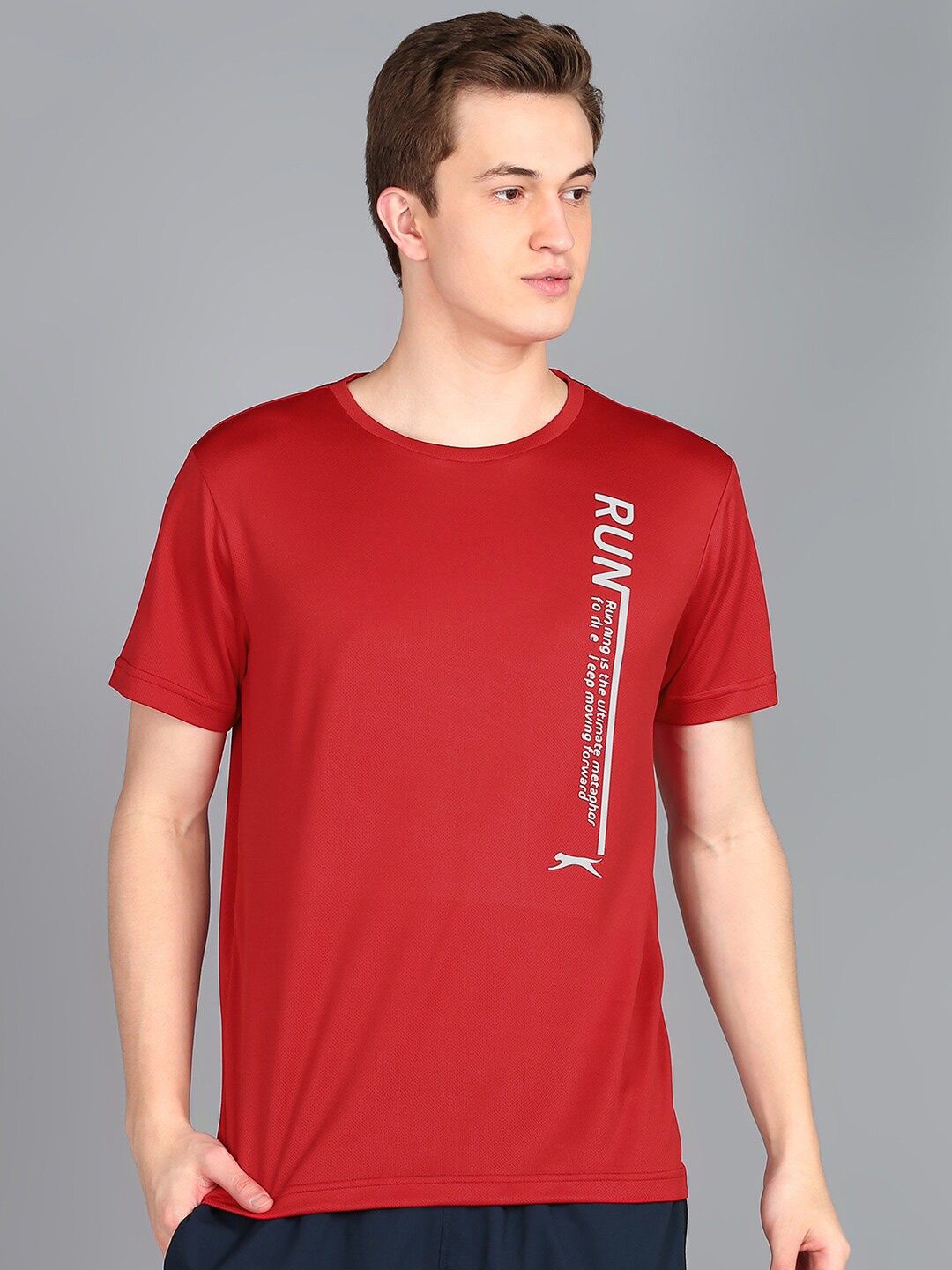 

Slazenger Typography Printed Short Sleeves Sports T-shirt, Red