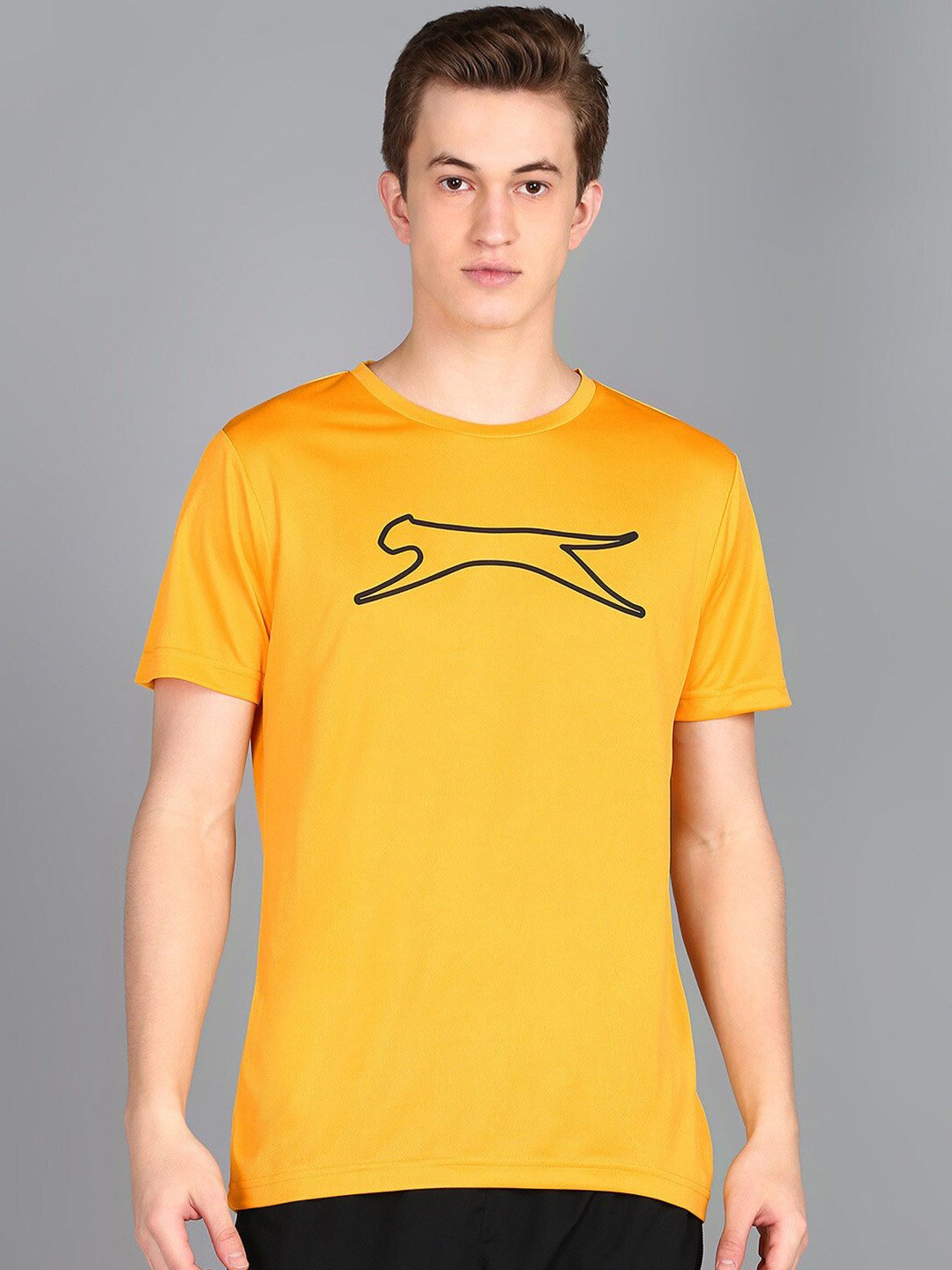 

Slazenger Graphic Printed Short Sleeves Sports T-shirt, Yellow