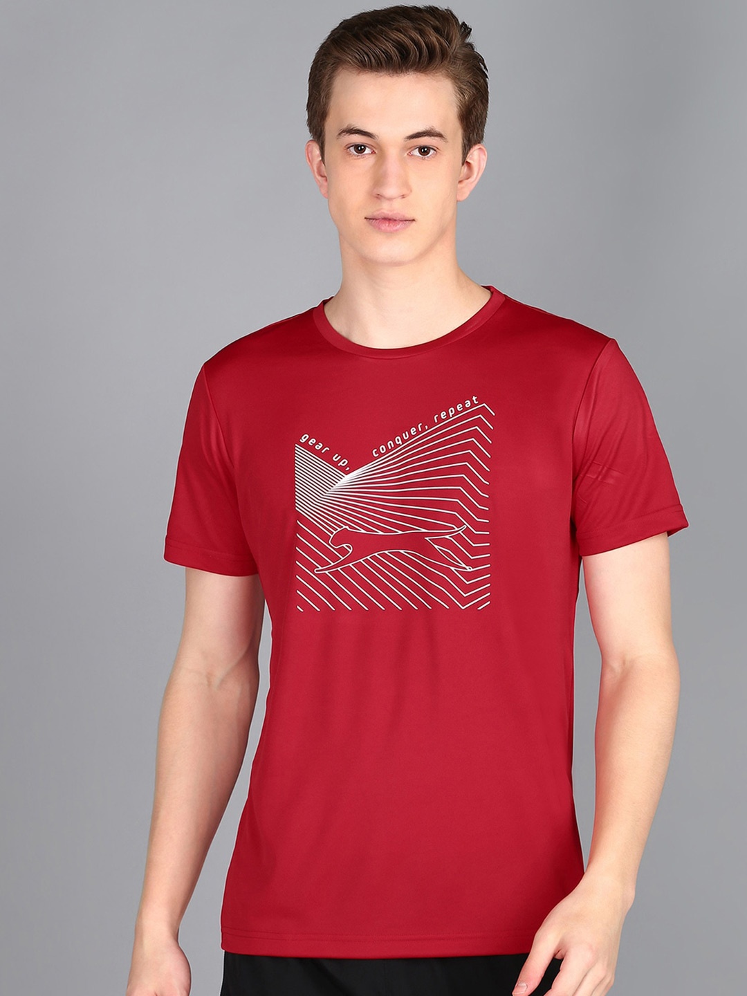 

Slazenger Typography Printed Short Sleeves T-shirt, Red