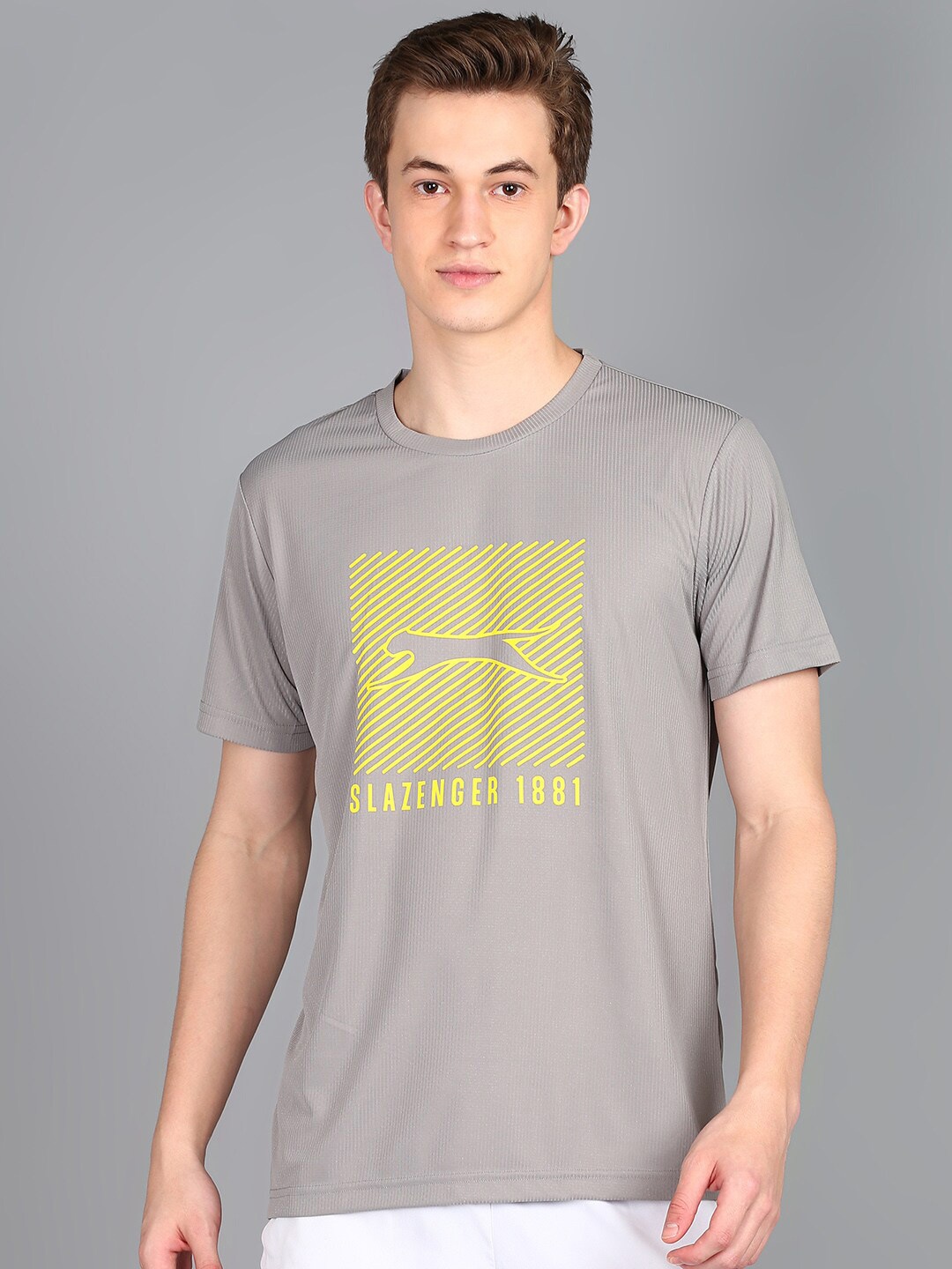 

Slazenger Graphic Printed T-Shirt, Grey