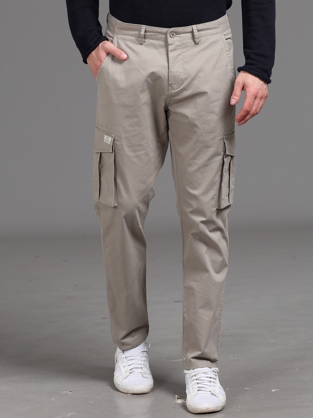 

POE Men Original Mid-Rise Cargos, Grey