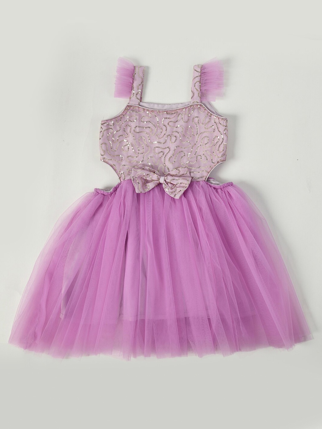 

Bella Moda Girls Embellished Net Fit & Flare Dress, Lavender