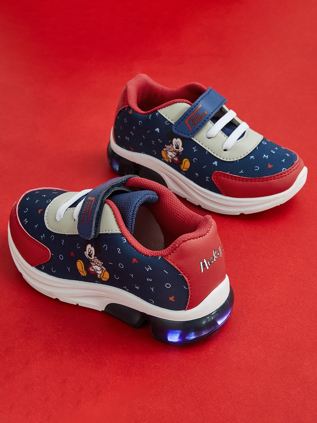 

Fame Forever by Lifestyle Boys Mickey Mouse Printed Sneakers, Blue