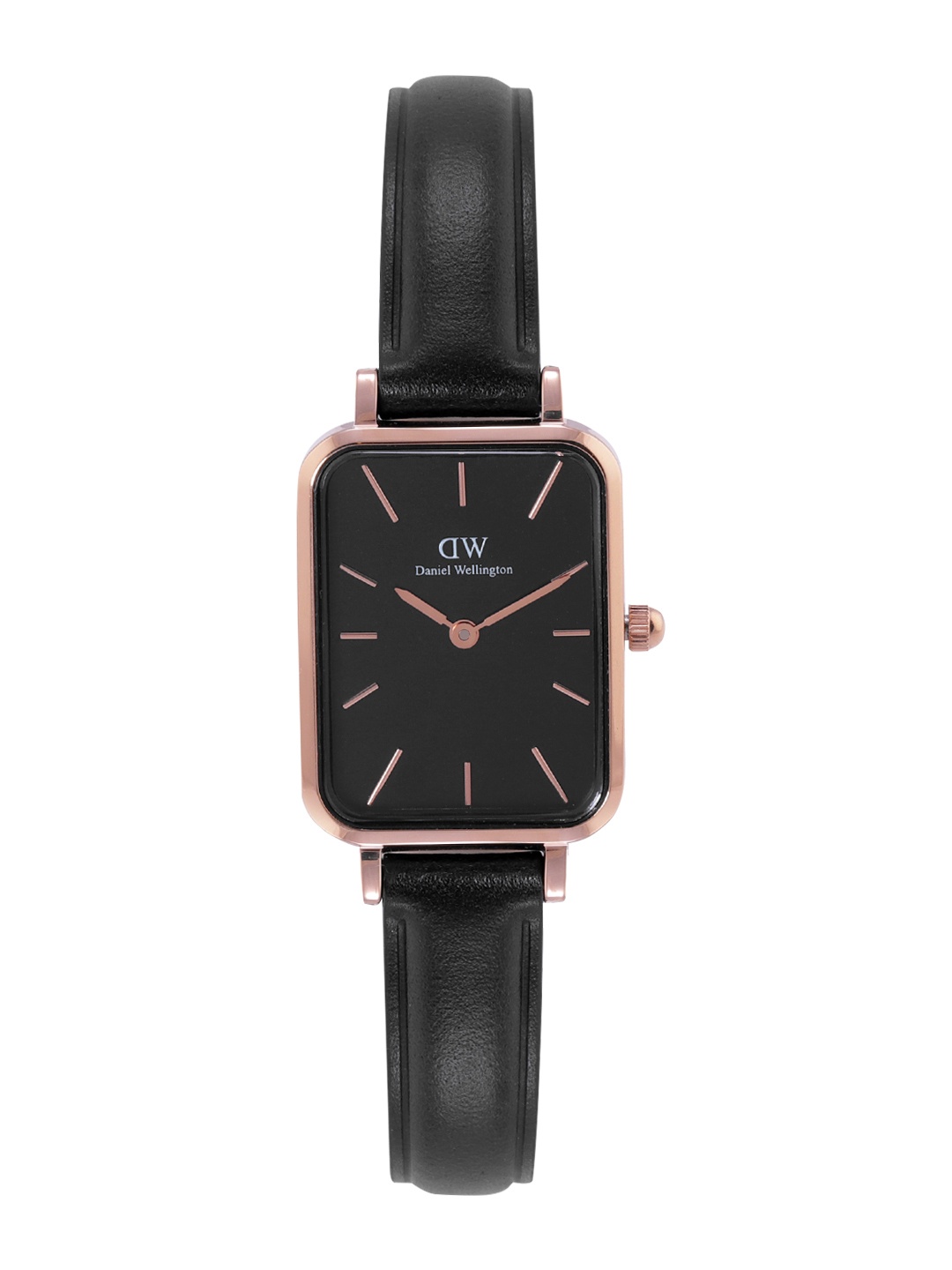 

Daniel Wellington Quadro Pressed Sheffield Women Leather Analogue Watch DW00100435K, Black
