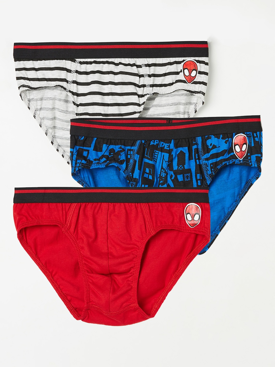 

Fame Forever by Lifestyle Boys Pack of 3 Spider-Man Cotton Briefs 1000013075032-MULTI, White