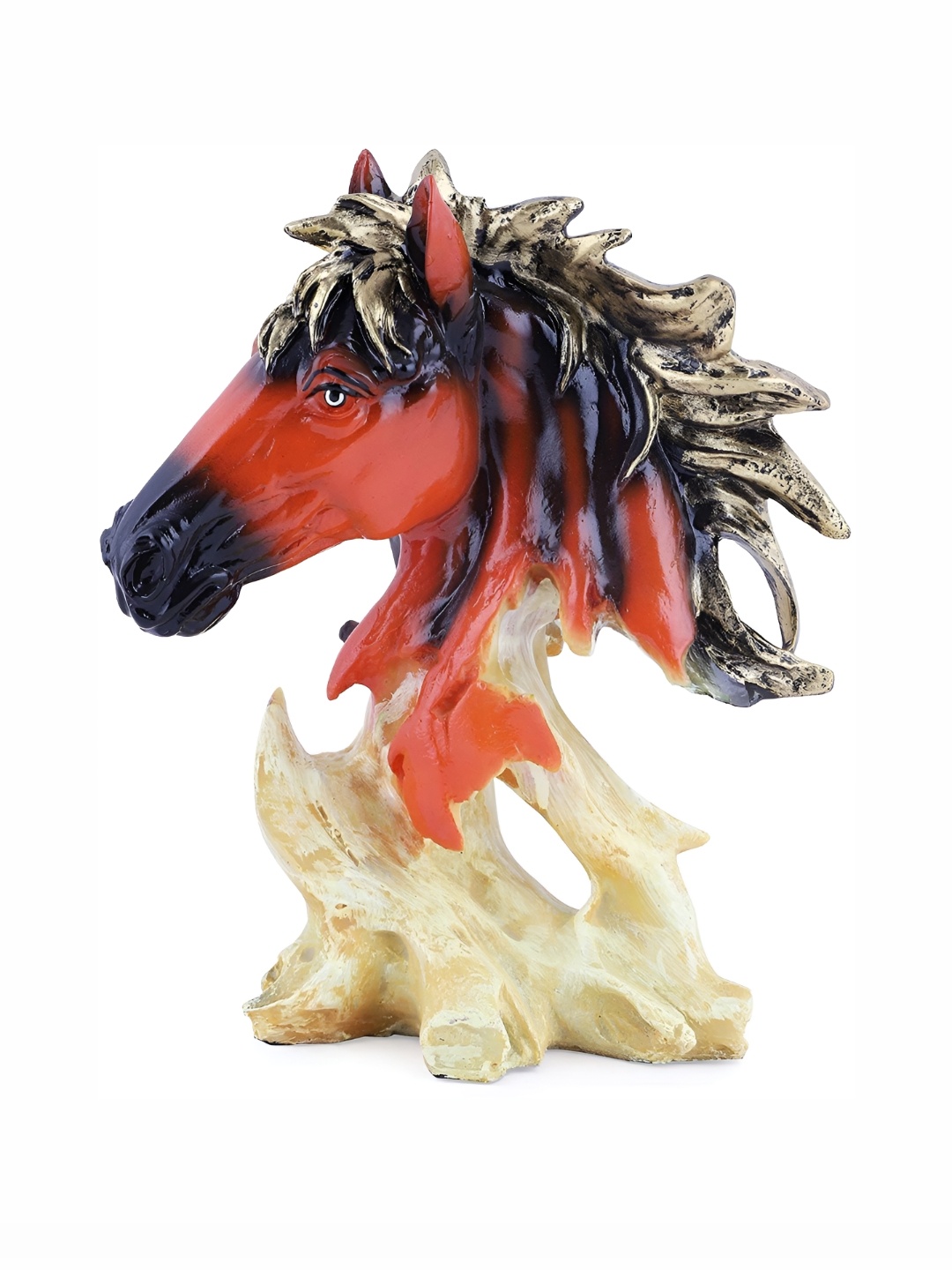 

GW CREATIONS Black & Brown Horse Figurine Showpiece