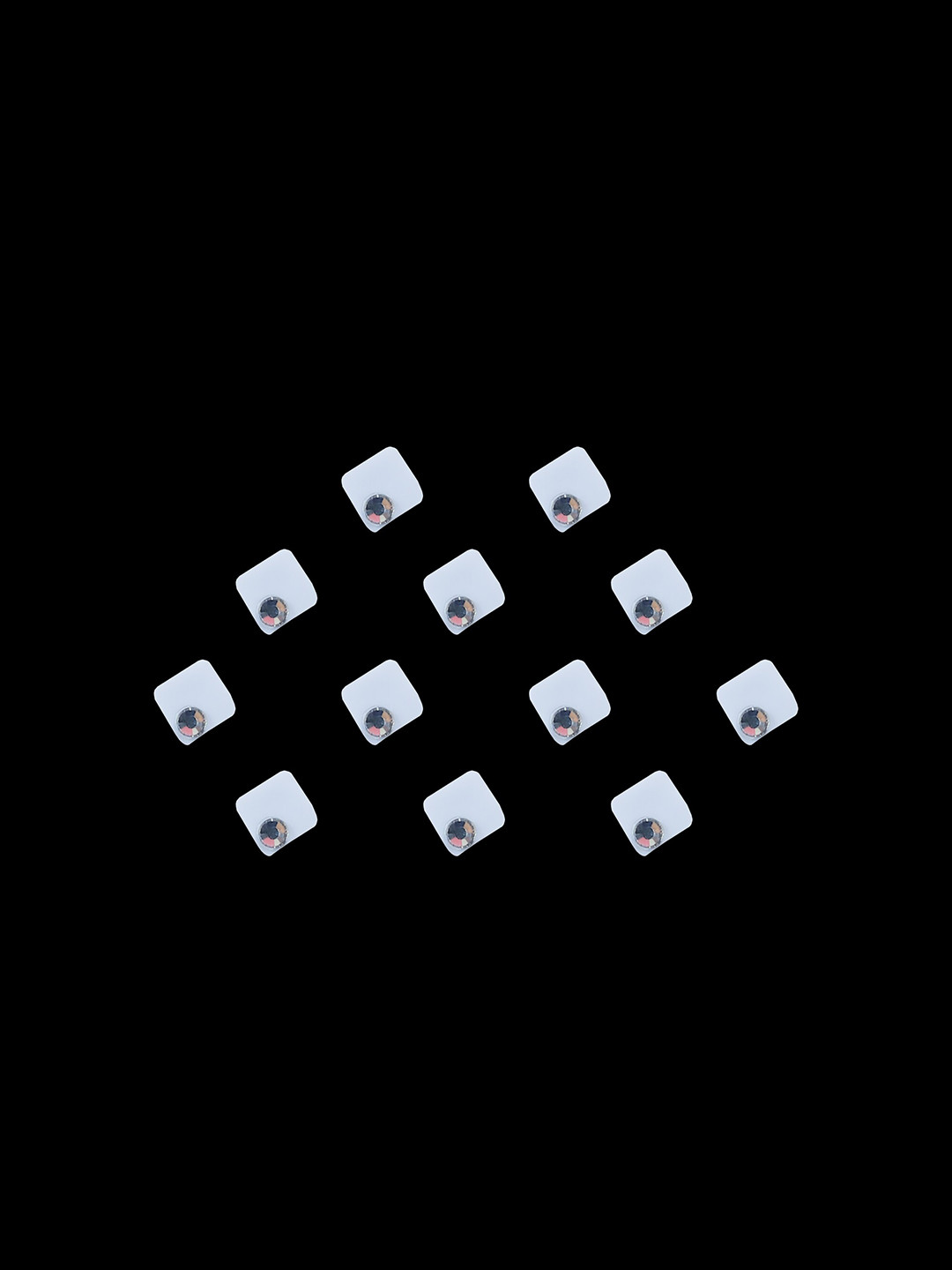 

Comet Busters Handcrafted Beautiful Traditional Designer Bindi - BIN2034-White