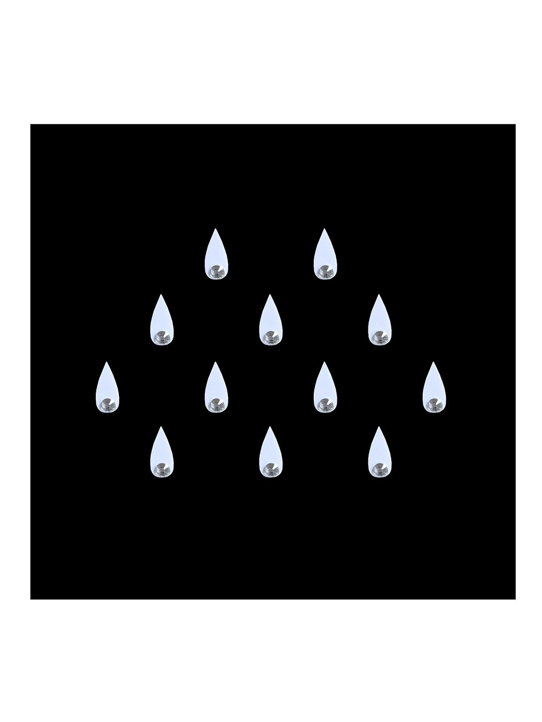 

Comet Busters Handcrafted Beautiful Traditional Designer Bindi - BIN2045-White