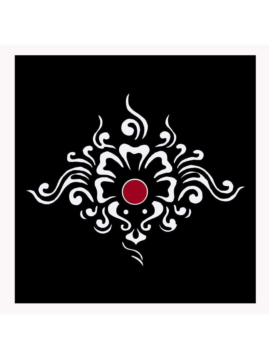 

Comet Busters Handcrafted Beautiful Traditional Designer Bindi - BIN2054-White