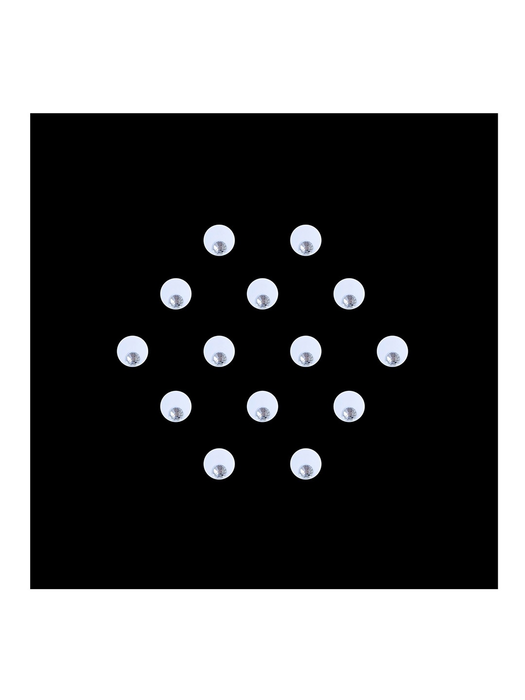 

Comet Busters Handcrafted Beautiful Traditional Designer Bindi - BIN2041-White