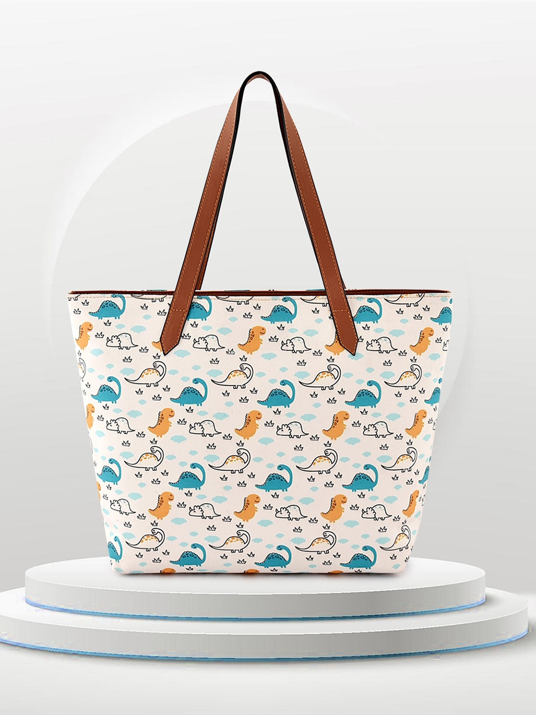 

DressBerry Graphic Printed Shopper Tote Bag, Blue