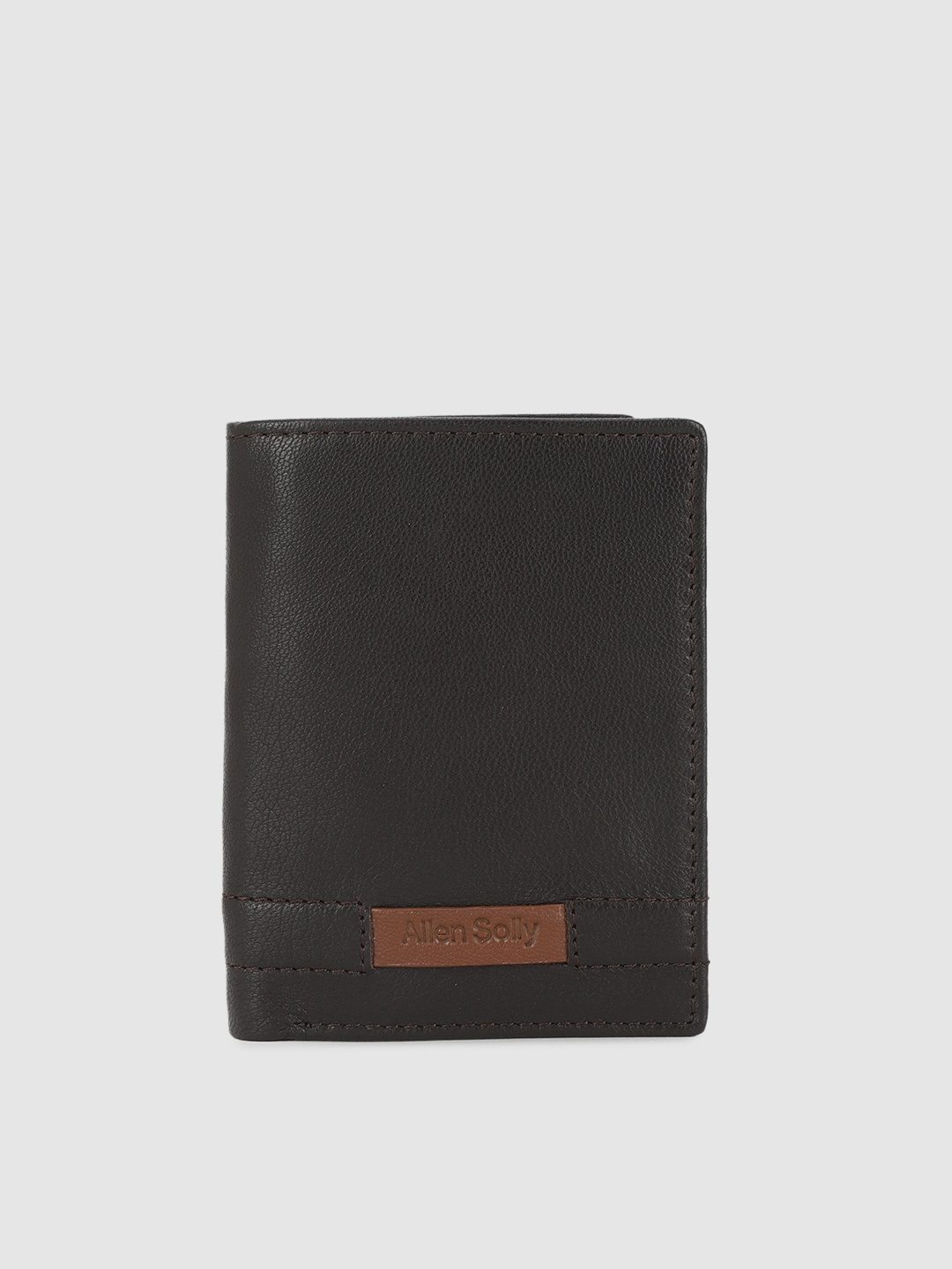 

Allen Solly Men Leather Two Fold Wallet, Brown