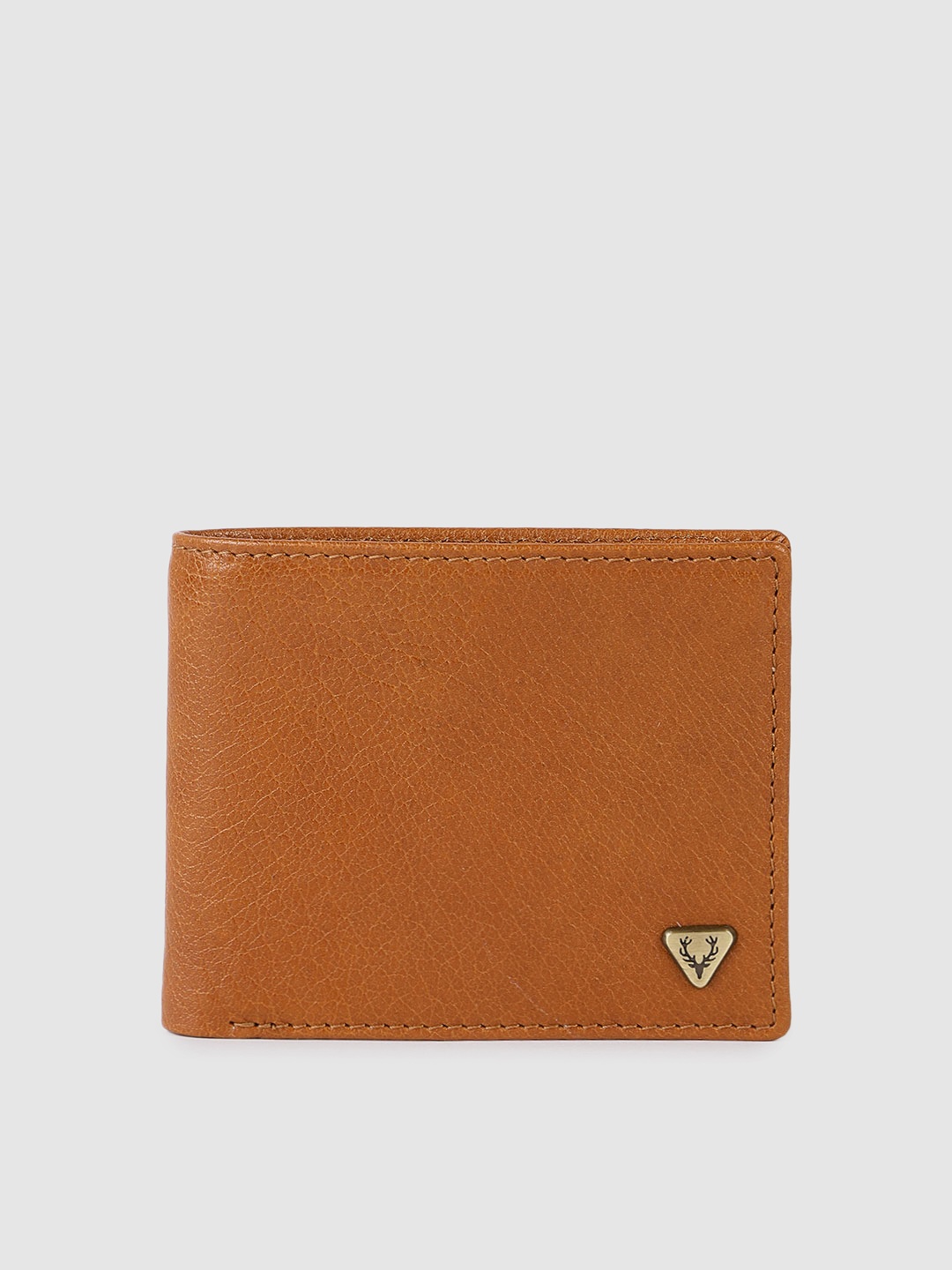 

Allen Solly Men Textured Leather Two Fold Wallet, Tan