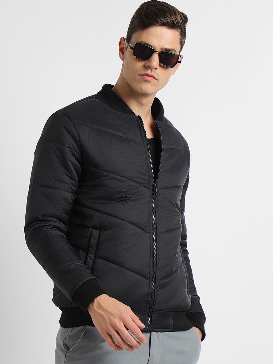 

Dennis Lingo Stand Collar Puffer Jacket, Black