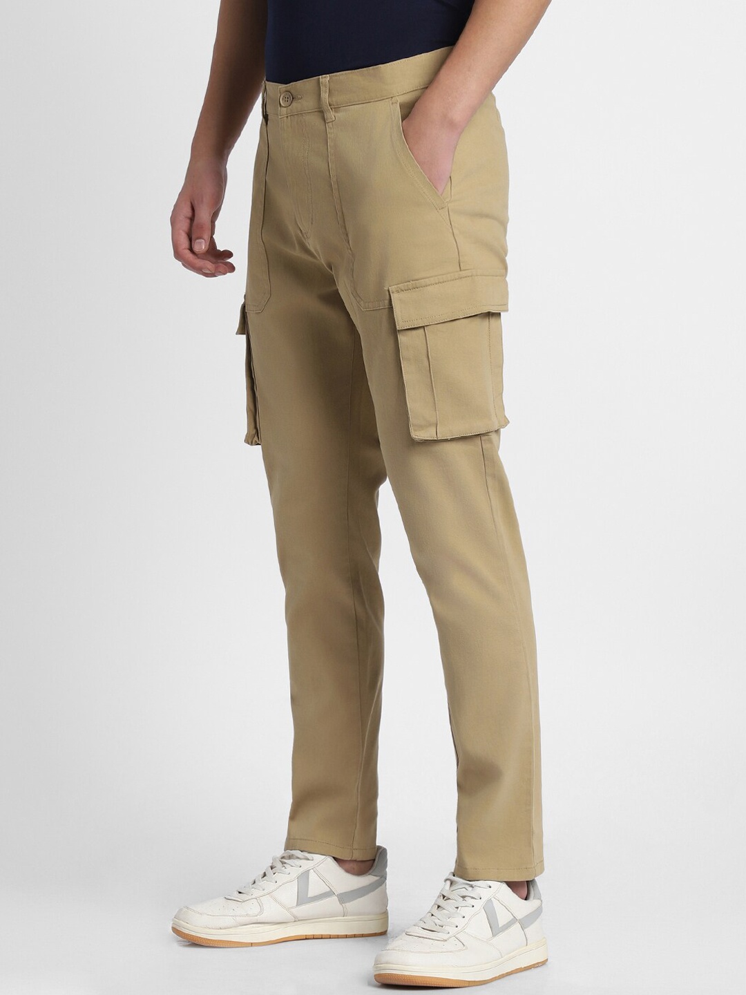 

Dennis Lingo Men Mid Rise Cargos, Khaki