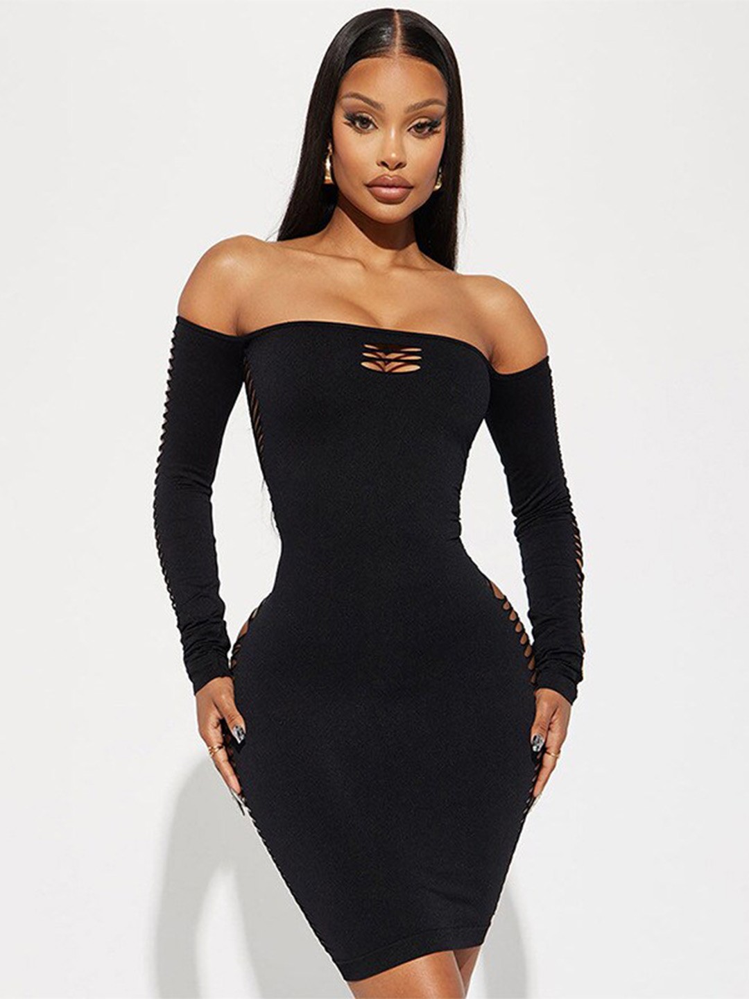 

StyleCast Black Cut Outs Bodycon Dress
