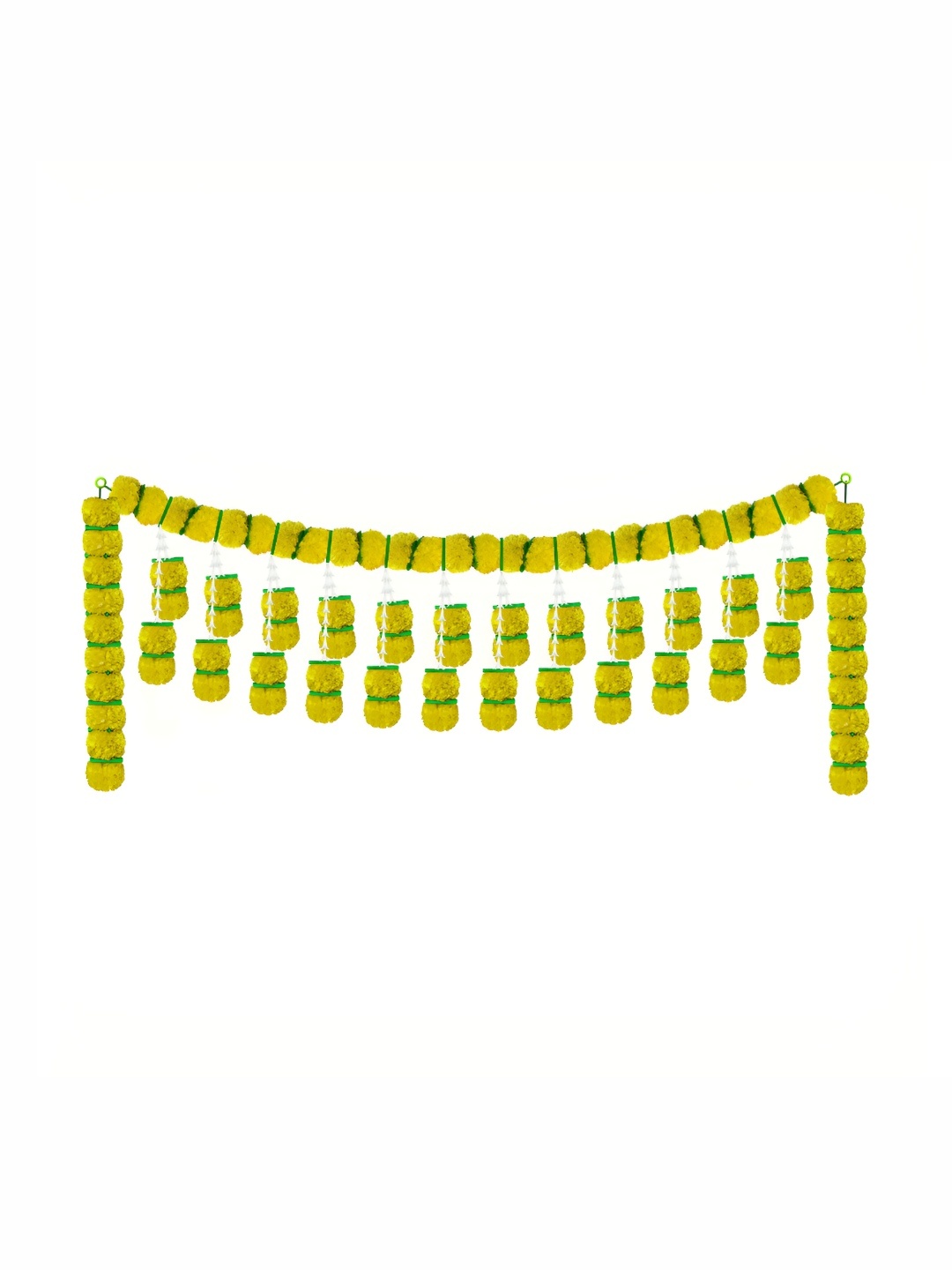

iHandikart Yellow Marigold With Rajnigandha Hanging Toran Artificial Flower