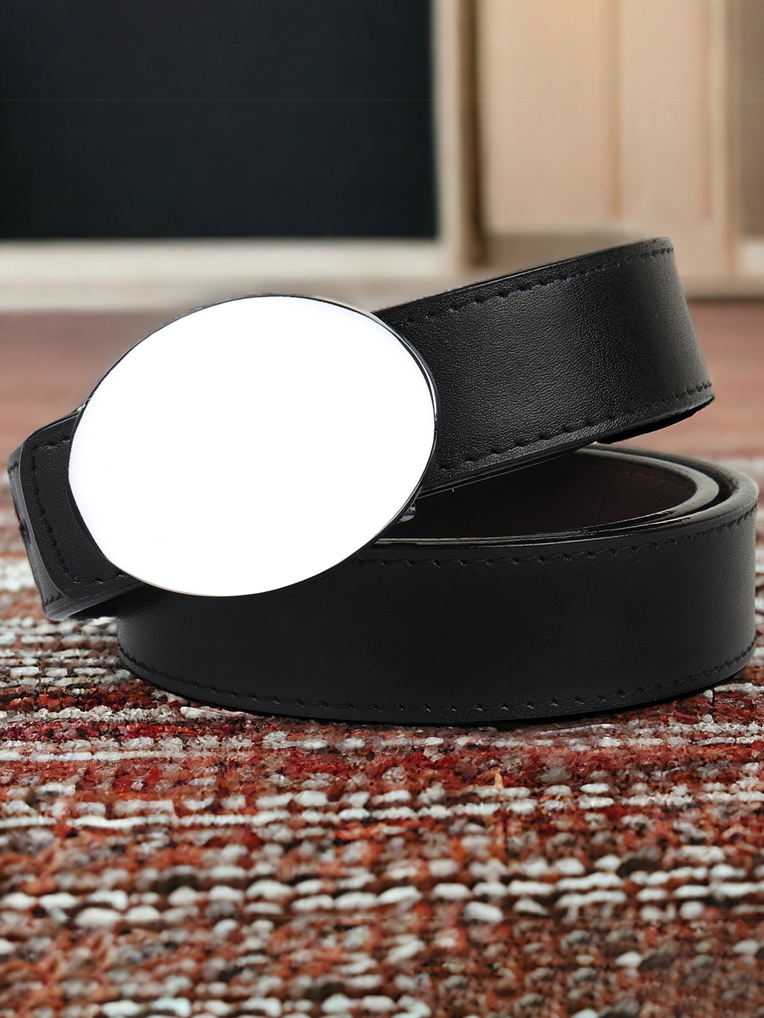

Kastner Women Slim Push Pin Closure Belt, Black