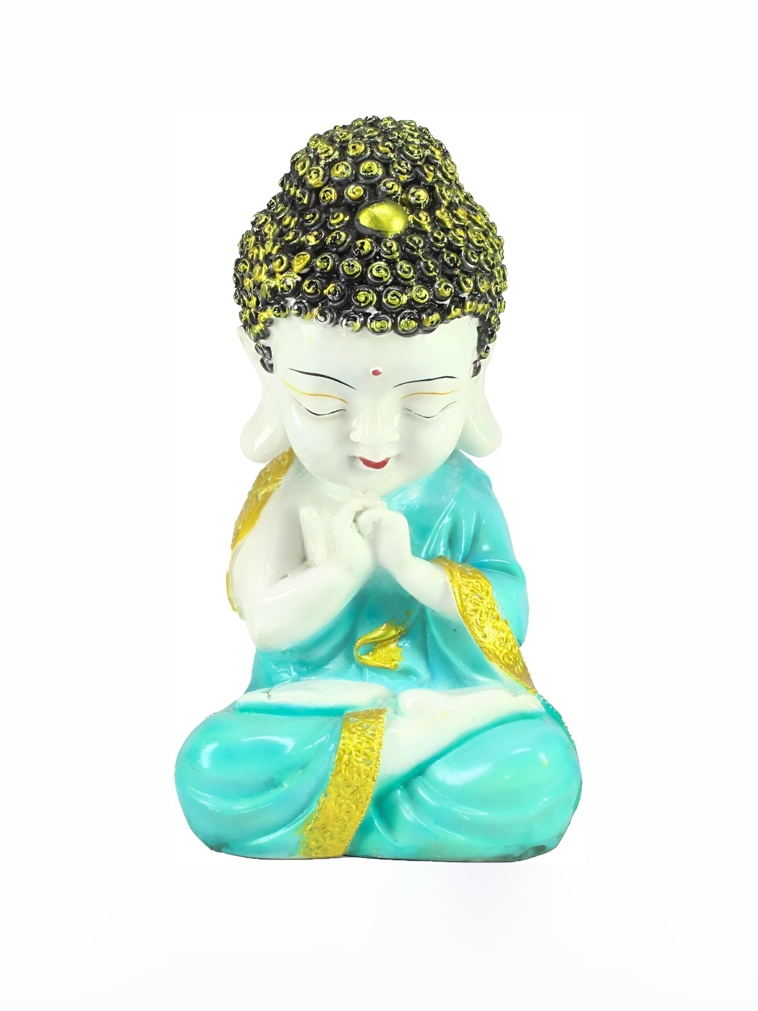 

GW CREATIONS Blue & White Buddha Idol Showpiece