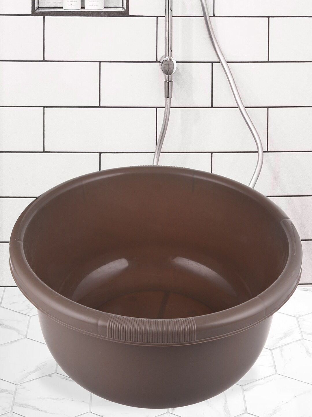 

Kuber Industries Coffee Brown Baby Bath Tub 38 L