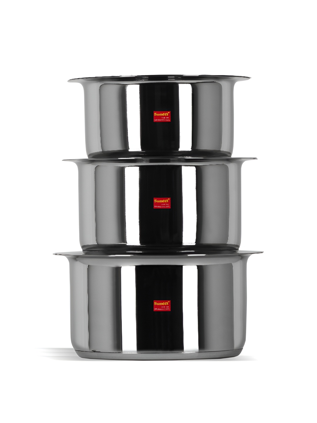 

Sumeet 3 Pieces Stainless Steel Induction Bottom Tope