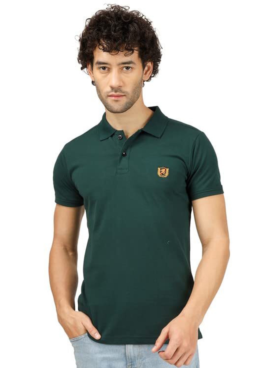 

BLUEFICUS Men Polo Collar T-shirt, Na