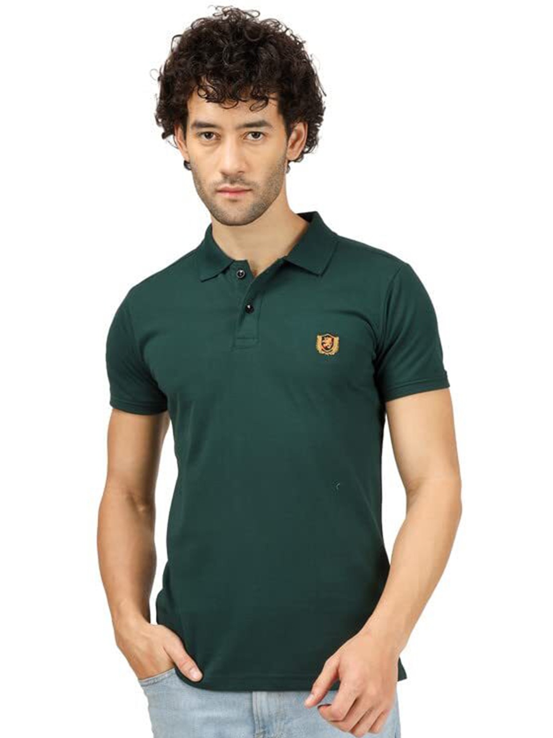 

BLUEFICUS Men Polo Collar T-shirt, Na