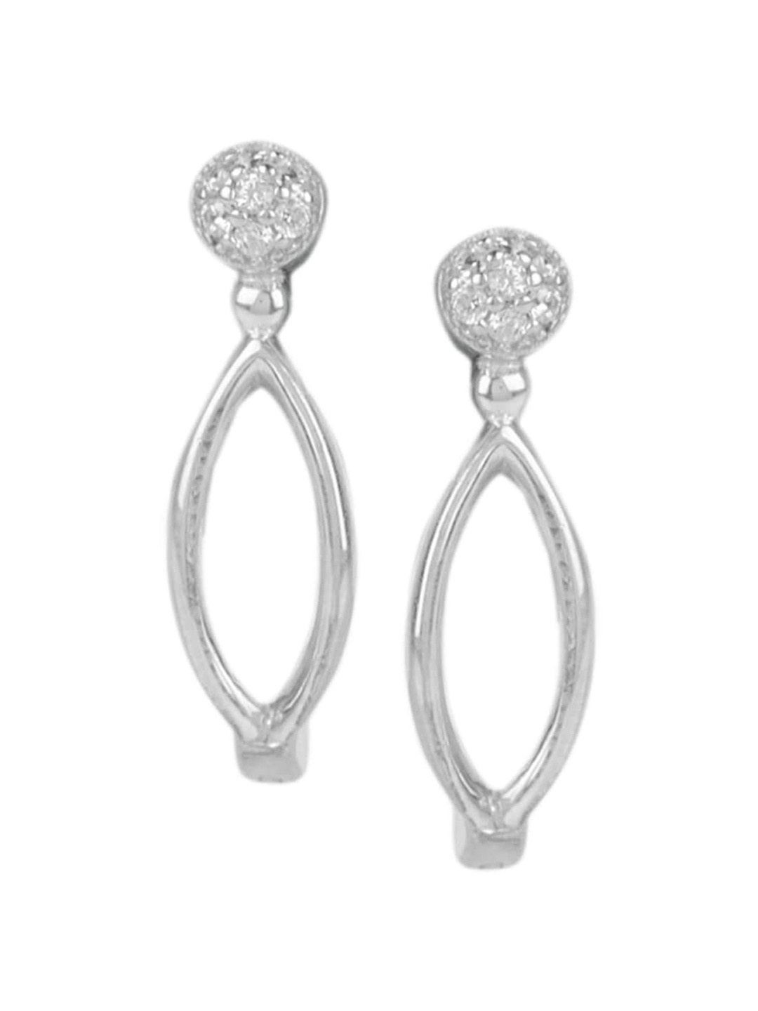 

Silverwala 925 Silver Cubic Zirconia Drop Earrings
